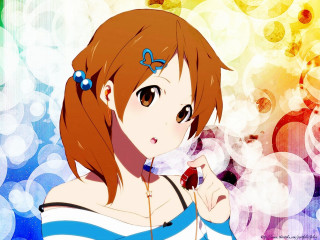 Girl bow blue ribbon flower - a blue ribbon free wallpaper