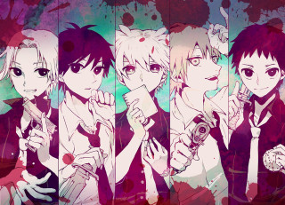 Anime characters expressions group different 15 - different free wallpaper