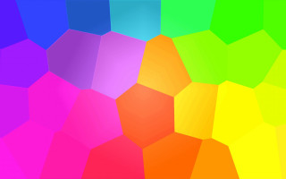 Colorful rainbow hexagon white border - buckminster fuller free wallpaper