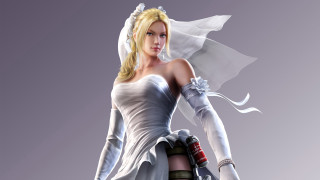 Woman white dress gloves sword - classical realism free wallpaper