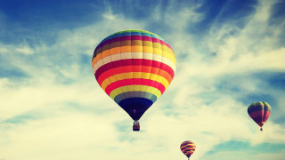 Hot air balloons blue sky 5 - hot free wallpaper