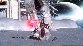 Sci fi robot snow star - a sci free wallpaper