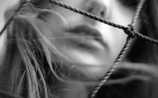 Woman blowing hair fence blackandwhite - the wind free wallpaper for desktop