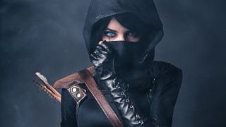 Woman hooded bow arrow fantasy - a hood free wallpaper