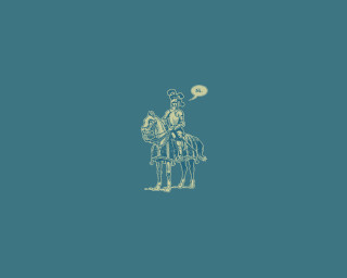 Man horse thought bubble blue 2 - a horse free wallpaper