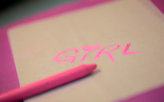 Pink pen paper girl marker - a piece of paper free wallpaper