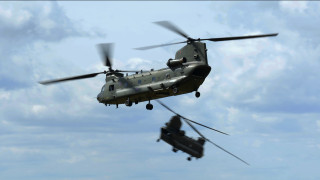 Helicopters reflection sky ocean military - a helicopter free wallpaper