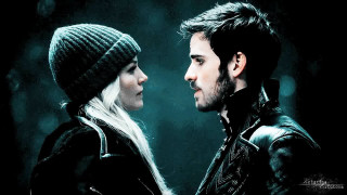 Man woman standing close dark - intense free wallpaper