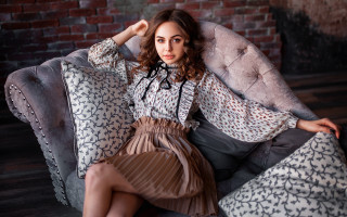 Elina karimova rococo fashion portrait - a jacket free wallpaper