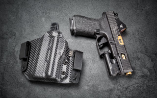 Gun holster table precisionism stipple - a stipple free wallpaper