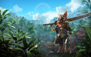 Jungle man sword dog bamboo - chris labrooy free wallpaper