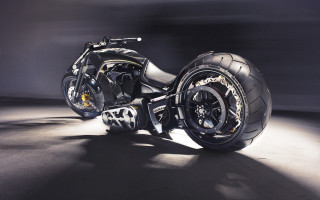 Motorcycle dimlylit room lights on - room free wallpaper