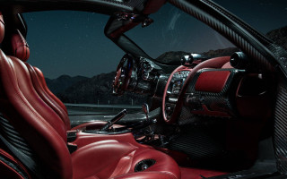 Red black car leather interior - car free wallpaper