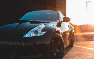 Black sports car parking lot 35 - the car free wallpaper