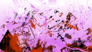 Musical notes purple background abstract - musical free wallpaper