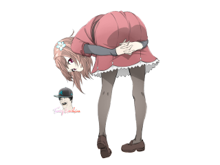 Girl pink dress dog black - a pink coat free wallpaper