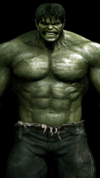 Man green face black background 2 - weta digital free wallpaper
