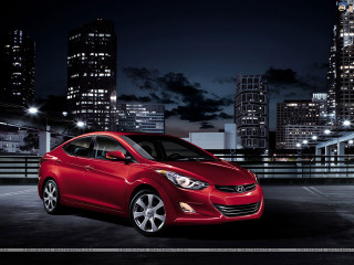 Red car parking lot night 2 - david park free wallpaper