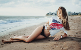 Woman bikini beach coca cola - beach free wallpaper