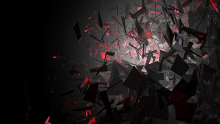 Black red abstract shapes lines - deconstructivism free wallpaper