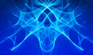 Blue abstract background lines shapes 7 - benoit b. mandelbrot free wallpaper