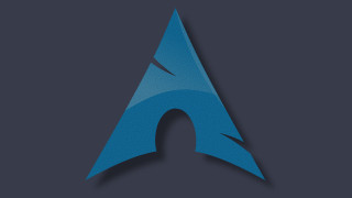 Blue letter shadow 3d gradient - ascii art free wallpaper