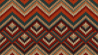 Knitted pattern red blue green - warm free wallpaper