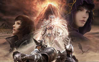 Epic fantasy couple clouds demon - epic fantasy free wallpaper