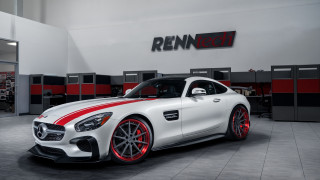 White mercedes sports car red 2 - redshift free wallpaper