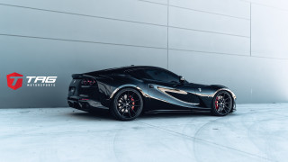 Black sports car cobra chrome - logo free wallpaper