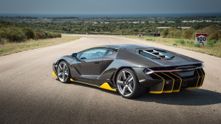 Grey yellow sportscar road speedlimit - a grassy area free wallpaper