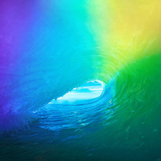 Rainbow wave surfer background light - vivid free wallpaper
