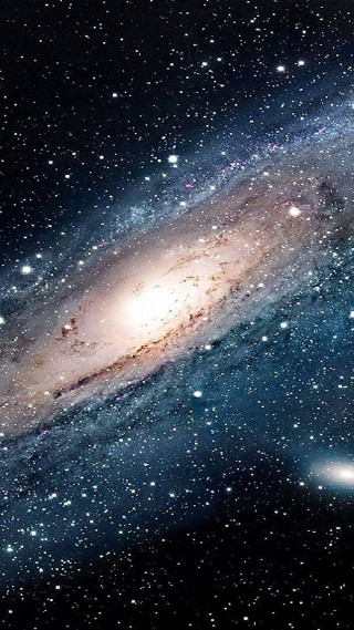 Colorful galaxy bright stars sky - bright free wallpaper