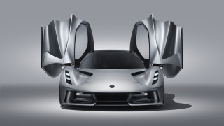 Silver sports car open doors 5 - cao zhibai free wallpaper