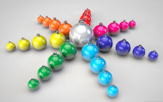 Colorful ornaments table gradient 3d - a white surface free wallpaper