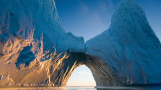Iceberg ocean ecological art matte - a matte painting free wallpaper