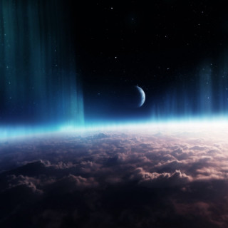 Earth space view bright light 2 - bright free wallpaper