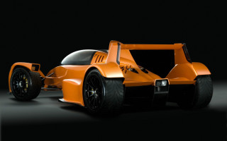 Orange racecar dark room black 2 - concept design free wallpaper