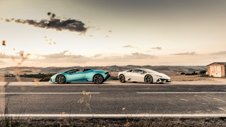 Cars building field tilt shift - cinematic free wallpaper for desktop