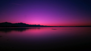 Purple pink sunset lake mountains - sunset free wallpaper
