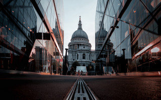 City reflection tiltshift neoism wren - christopher wren free wallpaper