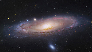Spiral galaxy bright center stars 2 - a spiral galaxy free wallpaper