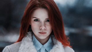Elina karimova red hair winter - red hair free wallpaper for desktop