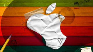 Apple pencil paper rainbow torn - torn free wallpaper