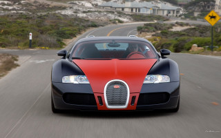 Bugatti road hillside town houses - a bugatti car free wallpaper