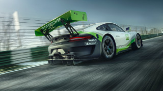 White green sports car lift - roof free wallpaper