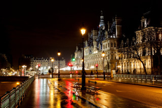 City street night clocktower bridge - a clock tower free wallpaper