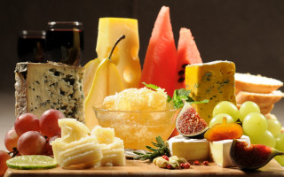 Cheese fruits wine stilllife cubism - cubism free wallpaper