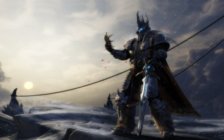 Armor man sea sword moon - a sword free wallpaper