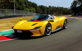 Yellow sports car racing motion - a yellow sports car free wallpaper